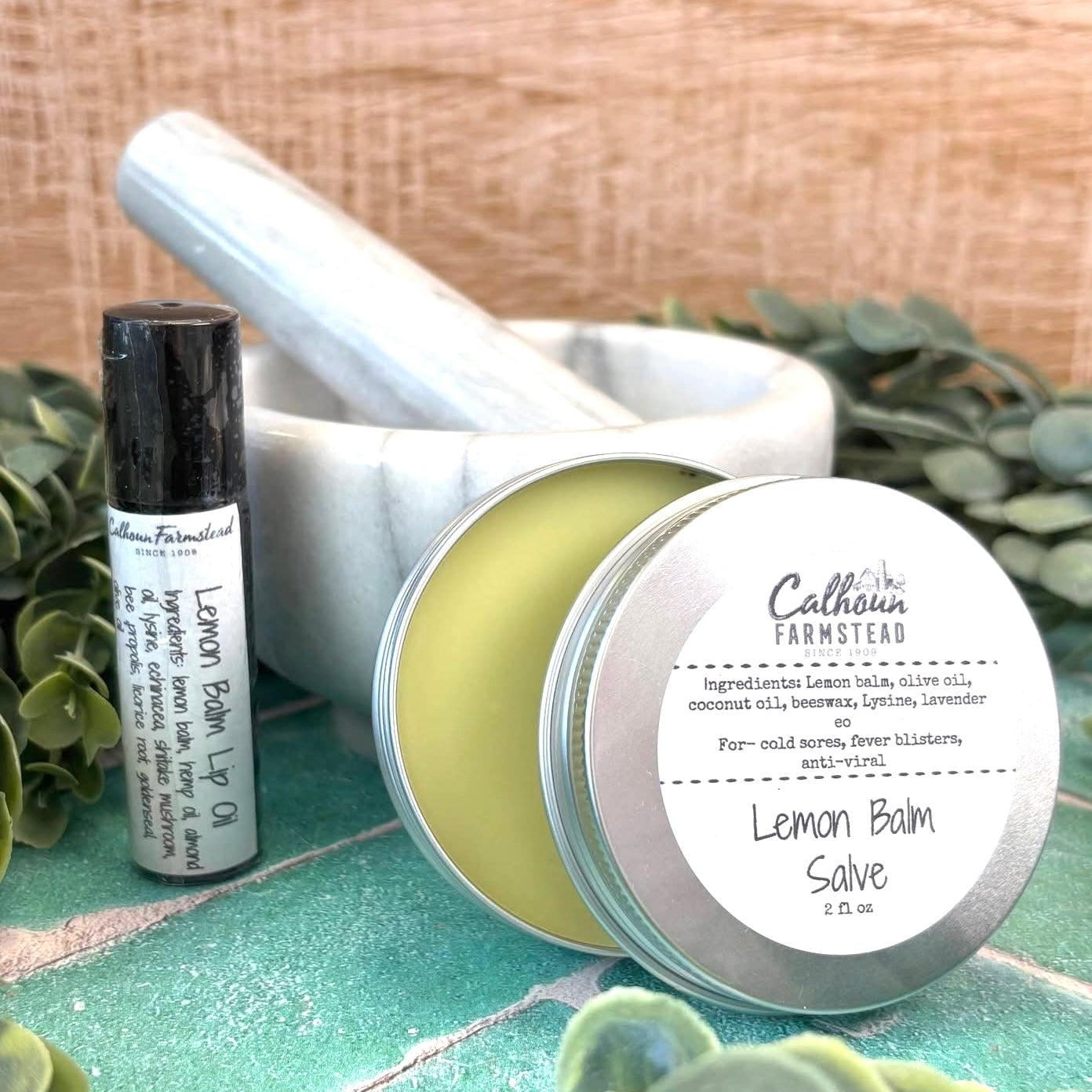Lemon Balm Anti-Viral Salve - Cold Sore Balm - Lysine - Anti