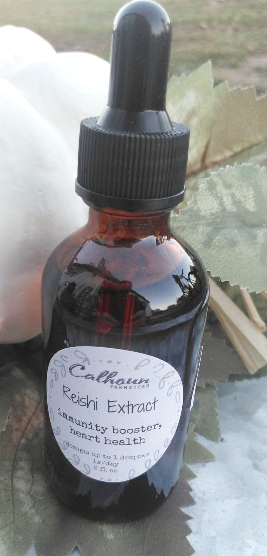Reishi Mushroom Extract Tincture Calhoun Farm