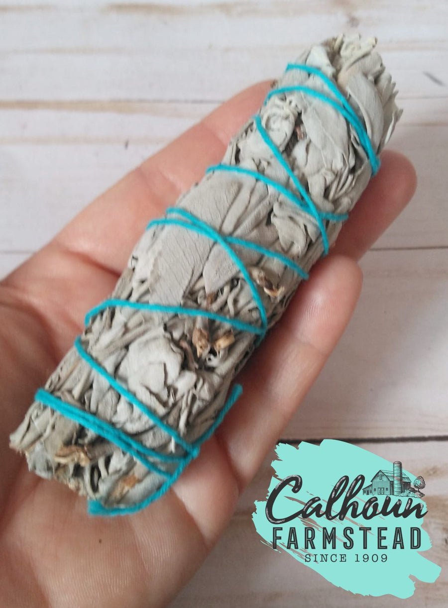 white sage smudge stick. sustainably grown.