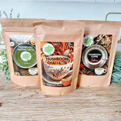 Mushroom Coffee Collection - Functional Mushroom Coffee - Chai Latte - Matcha Latte