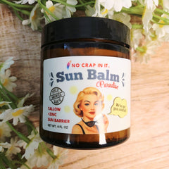 Tallow Sun Balm - 4oz Glass Jar
