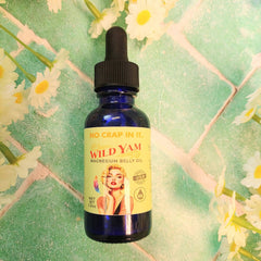 Wild Yam Magnesium Belly Oil | 1.5 oz Dropper Bottle