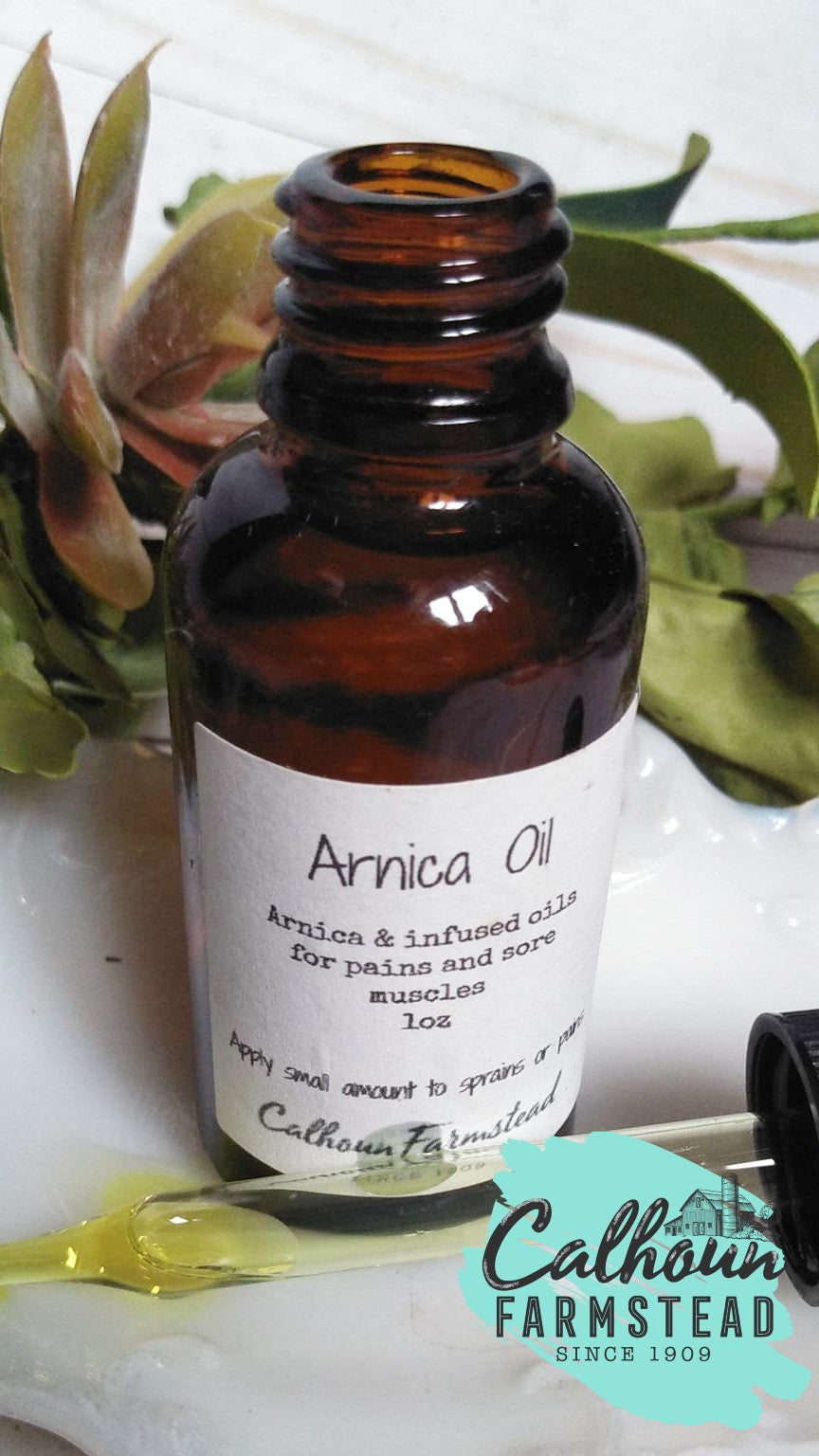 muscle massage oil - arnica - pain relief