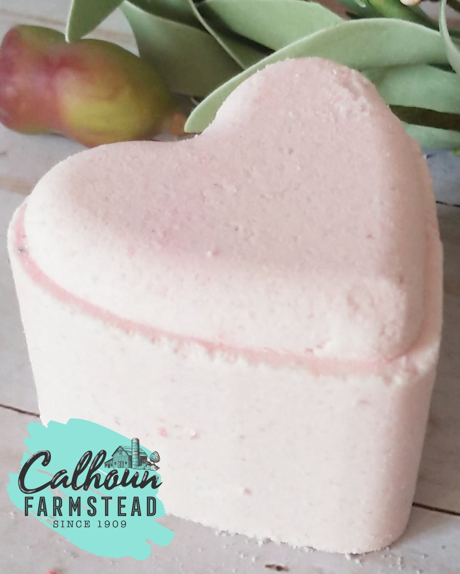 Heart shaped bathbomb. Light pink. Perfect for Valentines Day, Bridal shower favors, or wedding favors.