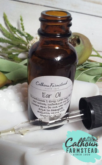 ear oil for ear aches, ear infections, and wax buildup