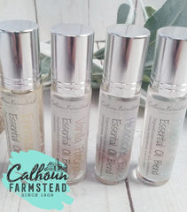 Essential oil rollers in clear 10ml bottle with crystals. Aromatherapy. Perfume rollers.  Headache, migraine, peaceful sleep, energizing, thieves.