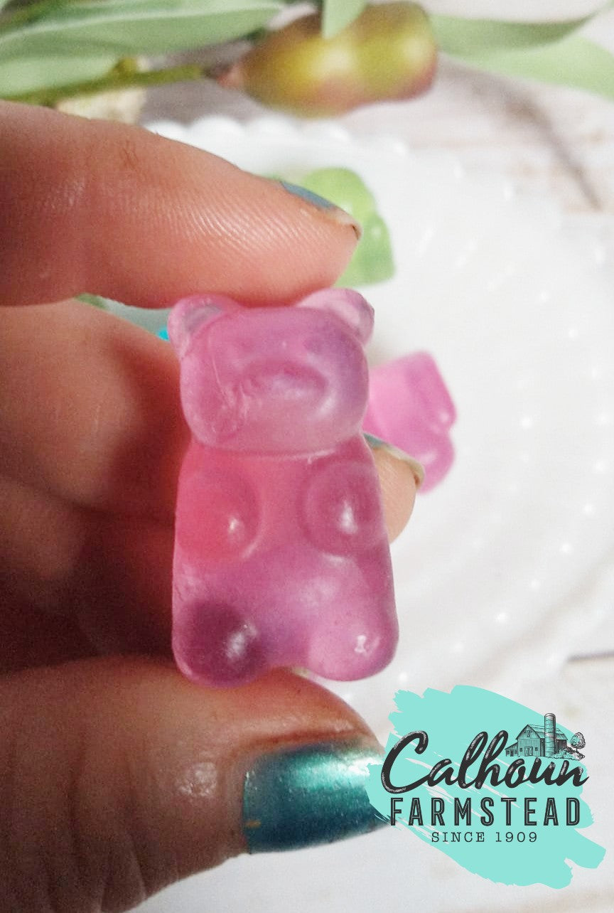 gummy bear soaps. cute kids soaps.