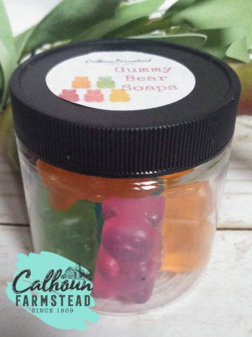 gummy bears soaps for kids. party favors. candy look alike.