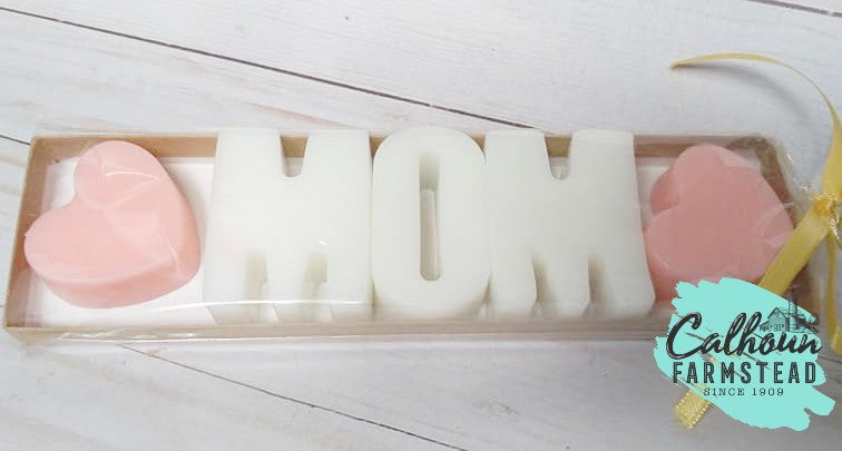 soaps shaped in MOM shapes. gifts for mom, mothers day.