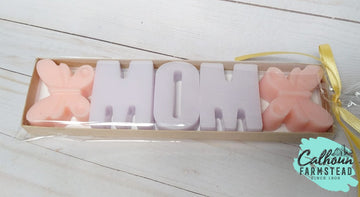 alphabet soaps. MOM soaps. gifts for mom, mothers day gifts