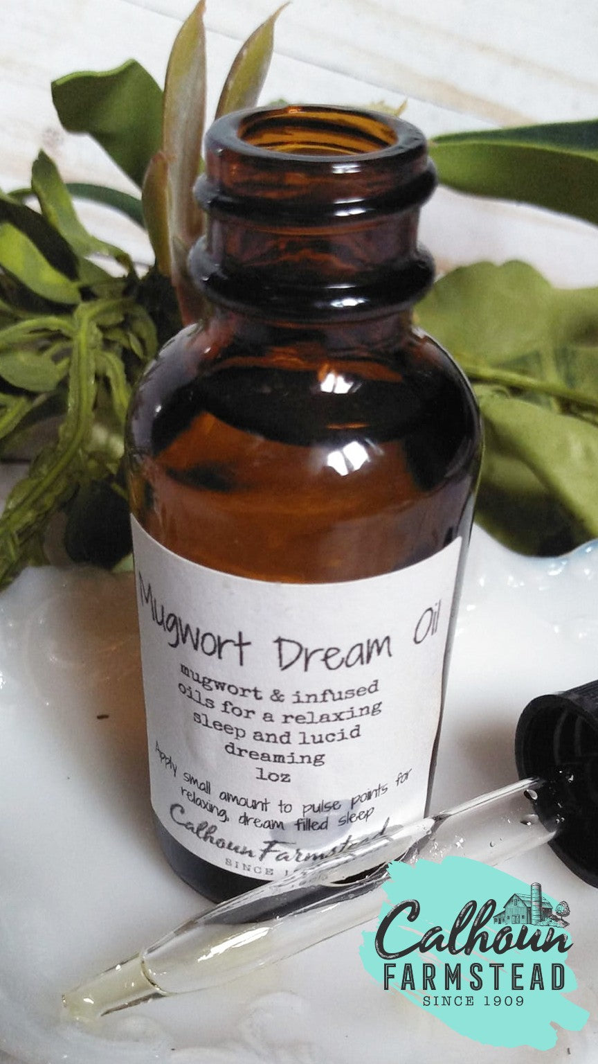 mugwort-dream - oil- open third eye- lucid dreaming- manifesting - meditation