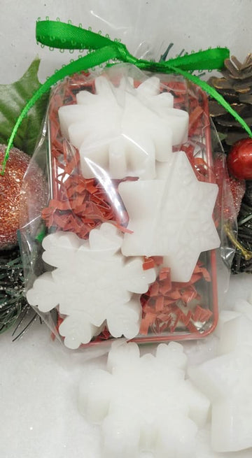 Christmas Guest Soap Tin - Snowflake - Gingerbread